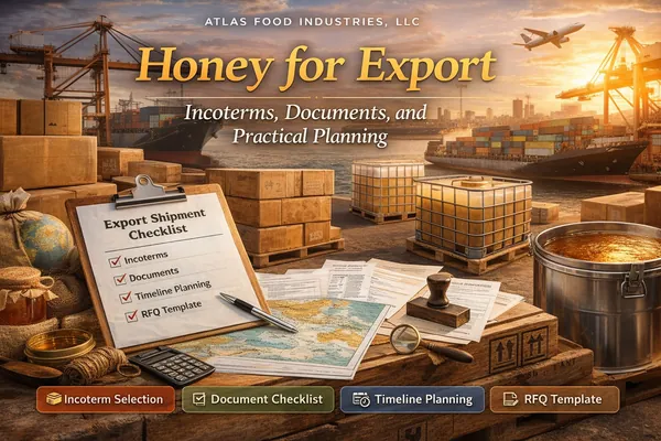 Honey for Export: Incoterms, Documents, and Practical Planning