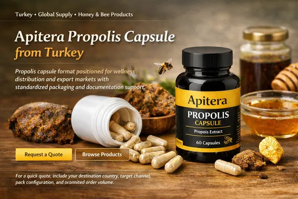 Apitera Propolis Capsule supply from Turkey for export and wholesale buyers